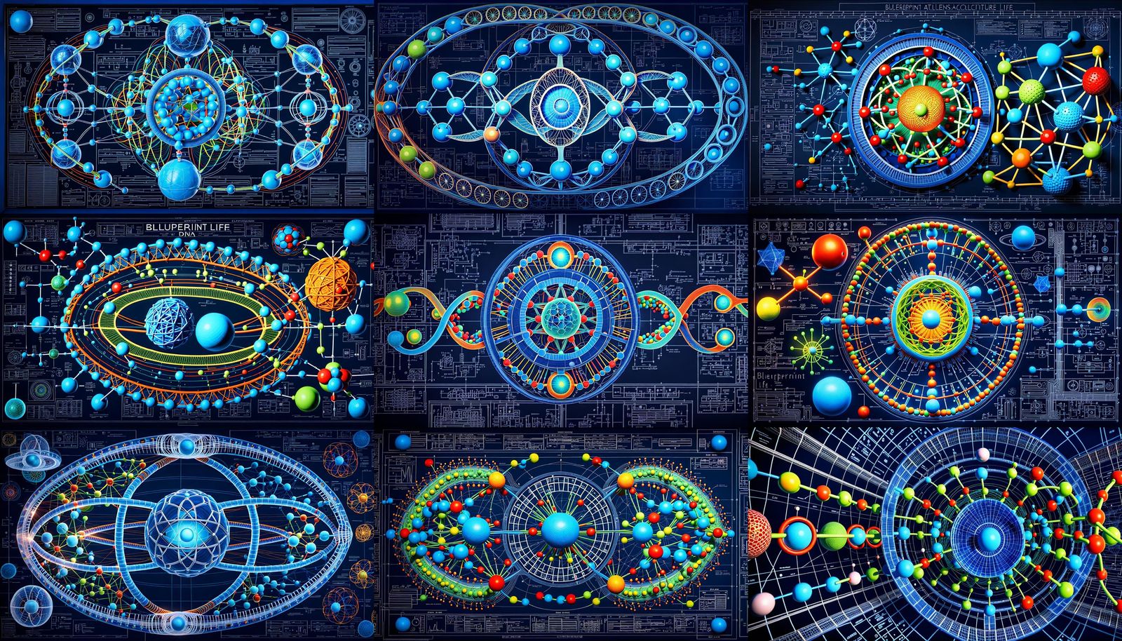 Detailed 3D Architecture of DNA and Molecules