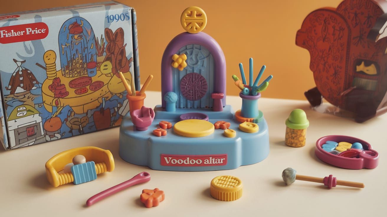 Fisher Price Inspired Voodoo Altar Playset