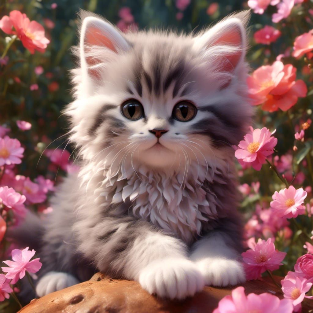 Beautiful Kitten Generated with AI