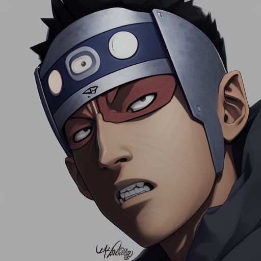Obito Uchiha Portrait in Art Nouveau Style