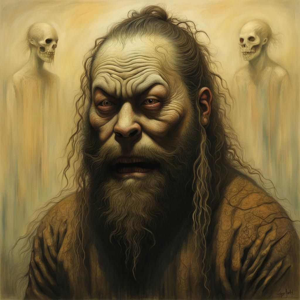 Bray Wyatt in Dark Surrealist Style