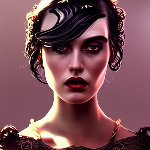 Epic Temptress in a Maximalist Digital Painting