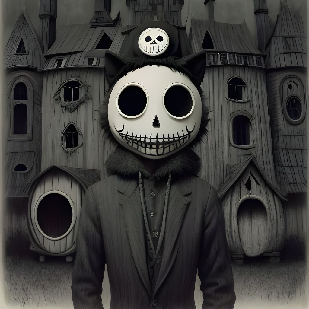 Masked Happiness: Gothic Art Inspired by Burton and Gorey