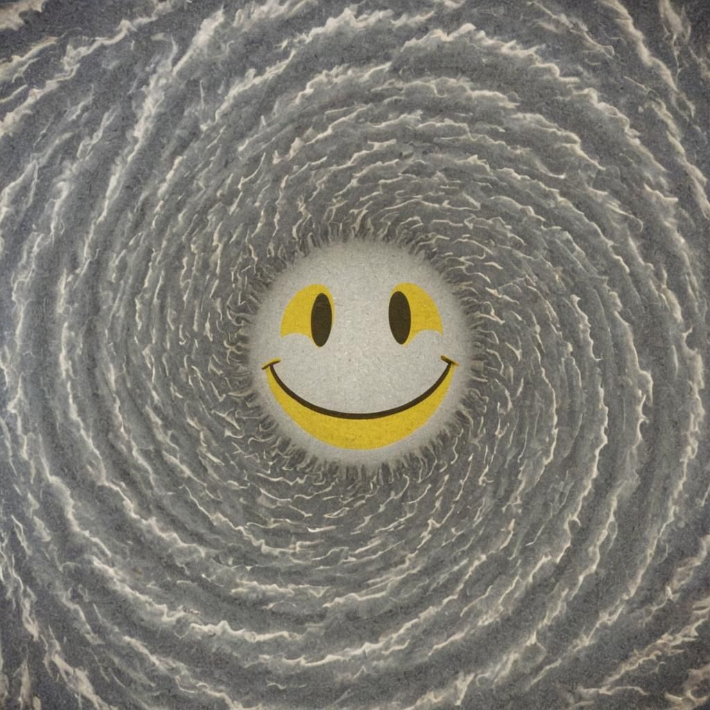 Dizzying Vortex with Smiley Face Center