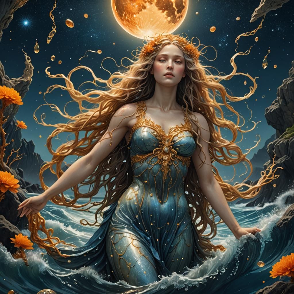 Aphrodite Rising: Fantasy Art in Photorealistic Style