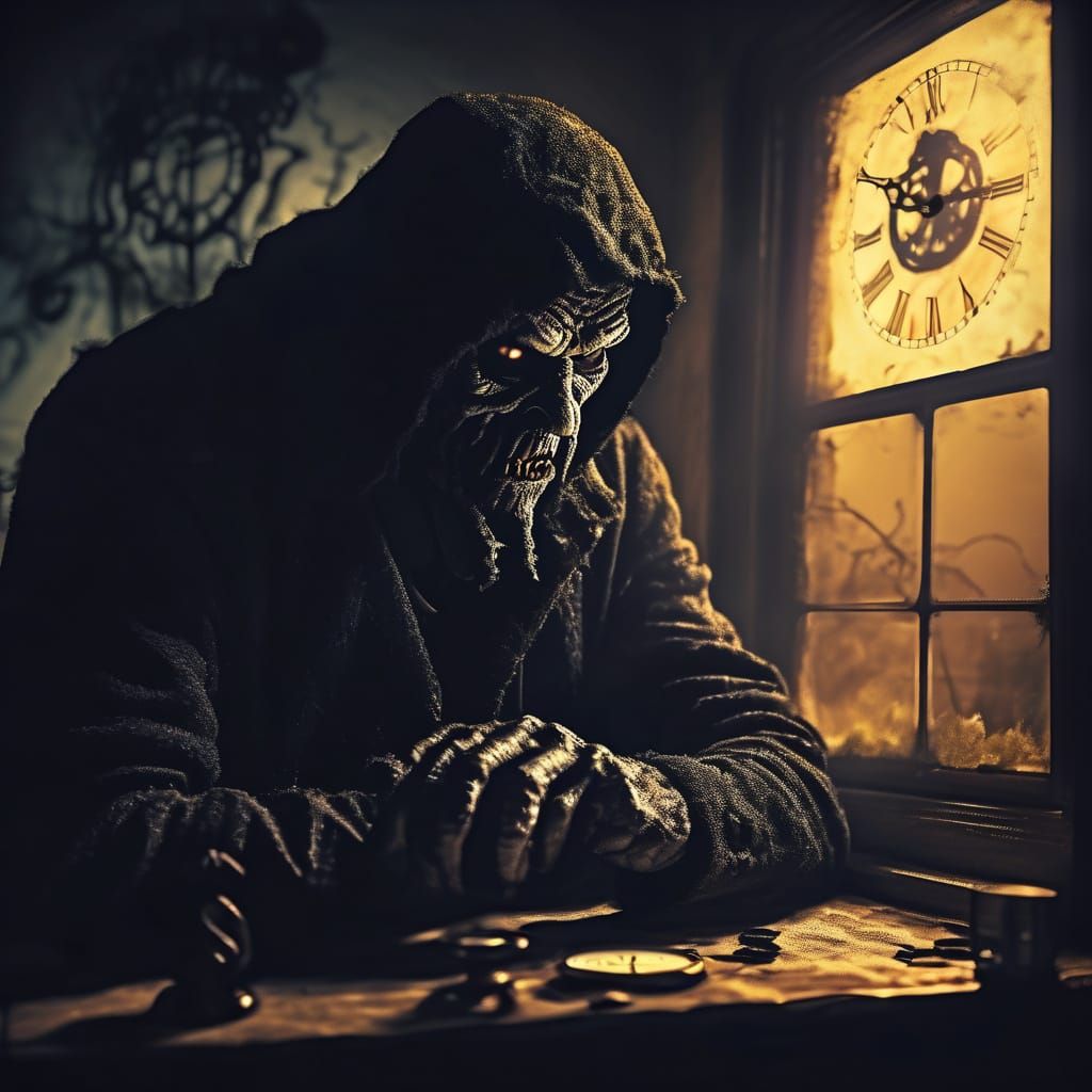 Gothic Abomination Prepares for Nighttime Terror