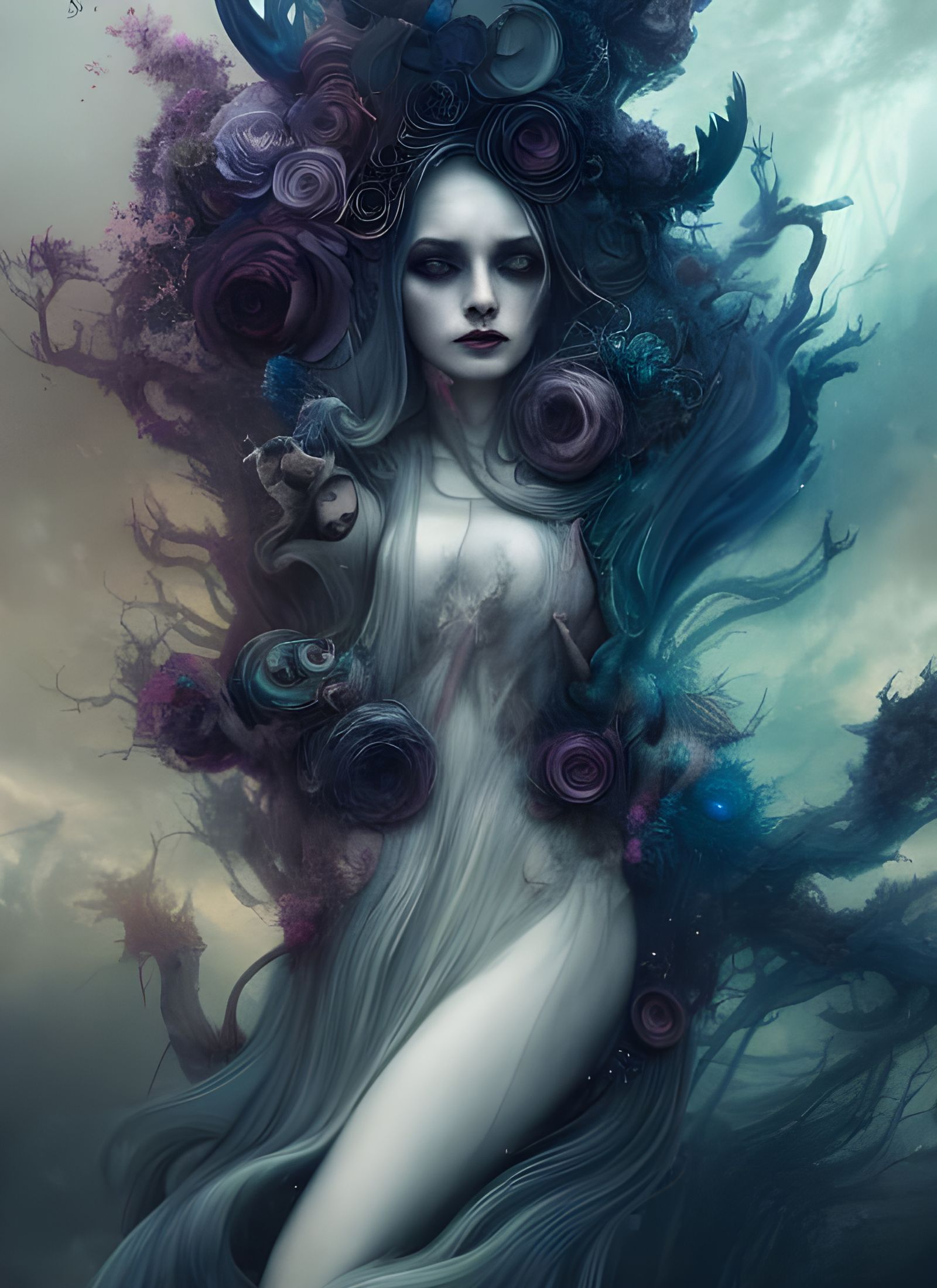 Goddess of Chaos and Disorder: Matte Painting