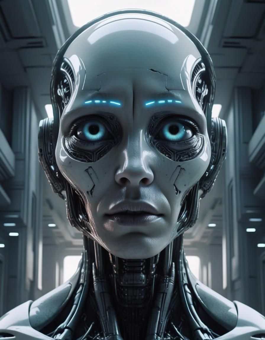 Cyborg Yearning for Empathy in Alien World