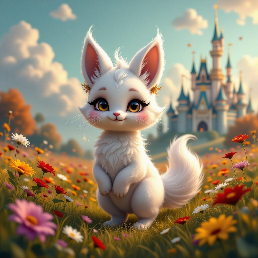 Mystical Creature in Autumn Wonderland