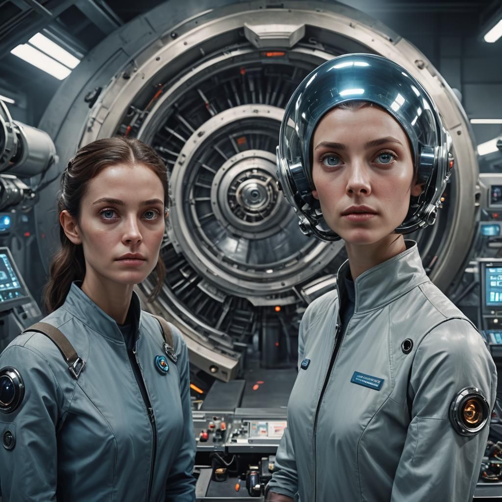 Extraterrestrials Gaze Intently in Hyper-Realistic Sci-Fi Ar...