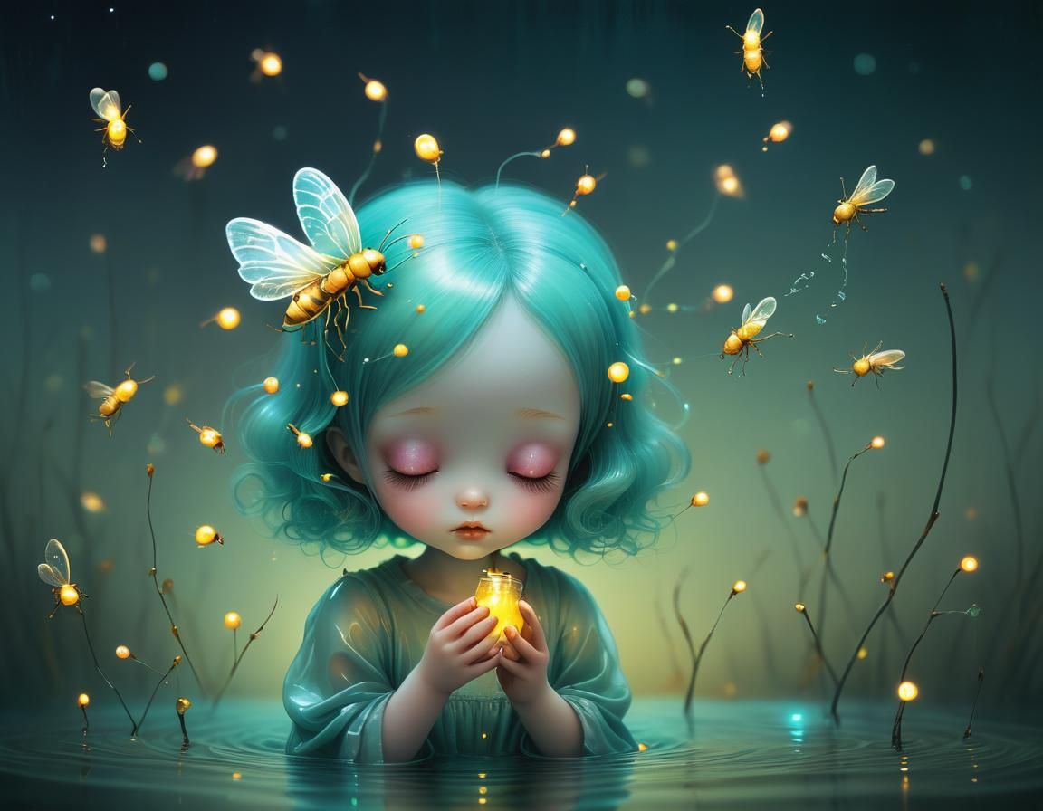 Holographic Vaporwave Glitch Art