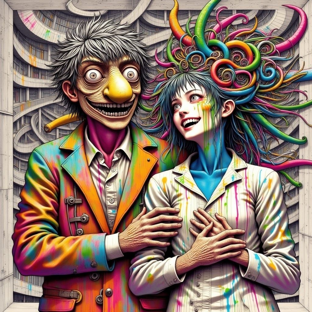 Futuristic 60s Style Magazine Cover with Alien Fashion