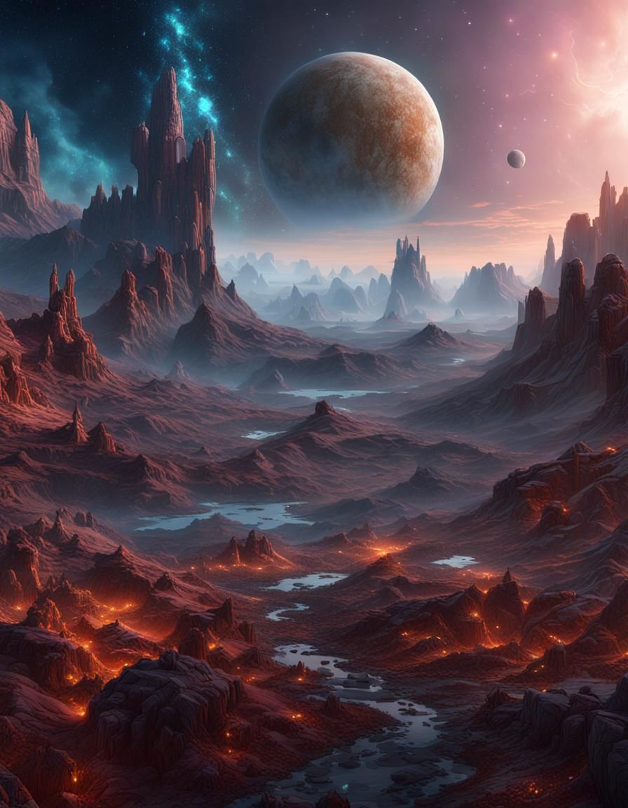 Edge of the Universe: Detailed Fantasy Concept Art