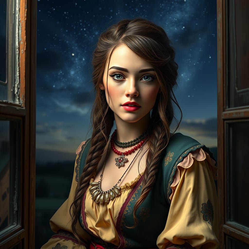 "" Arte digital, render de Octane, hermosa y caprichosa chic...