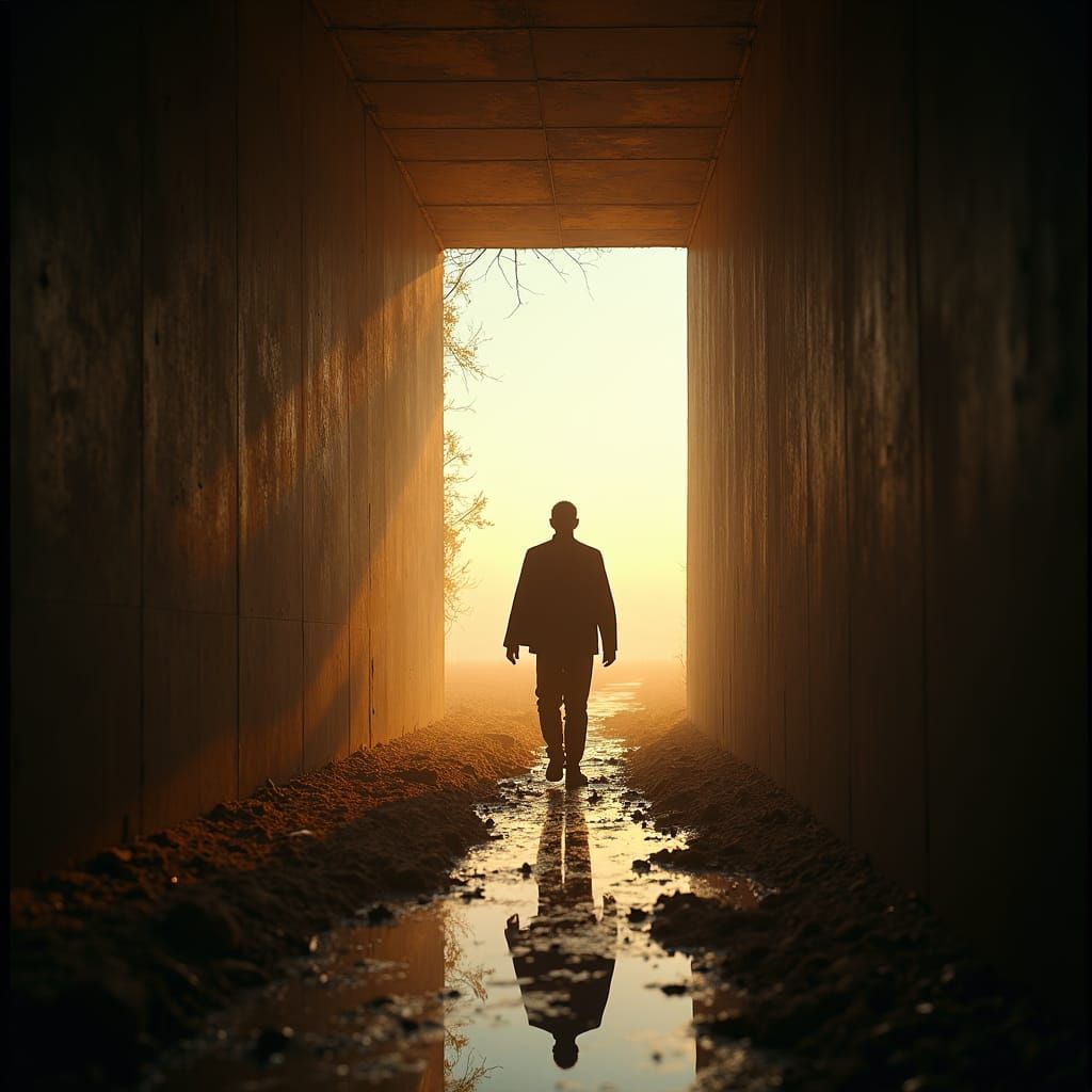 Cinematic Escape: Breaking Free into Boundless Light