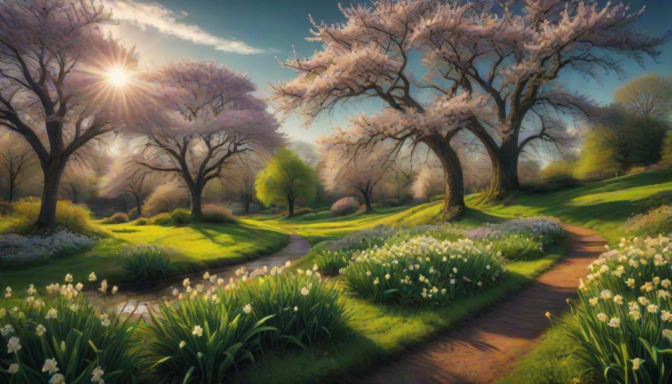Hyperrealistic Spring Summary in HDR
