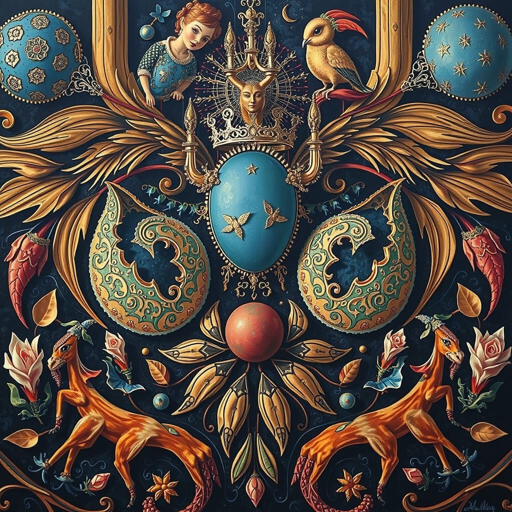 Surreal Dreamscapes in Vibrant Triadic Colors