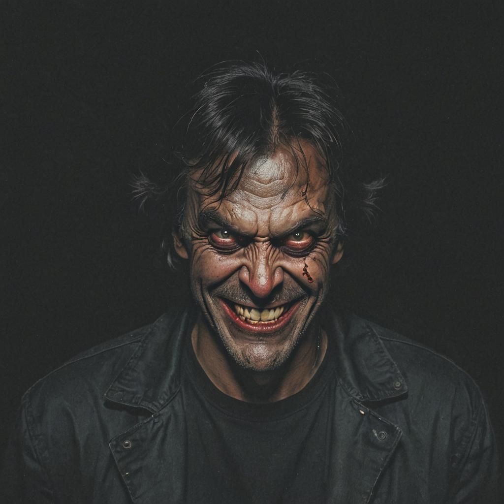 Eerie Grin Emerges from the Shadows