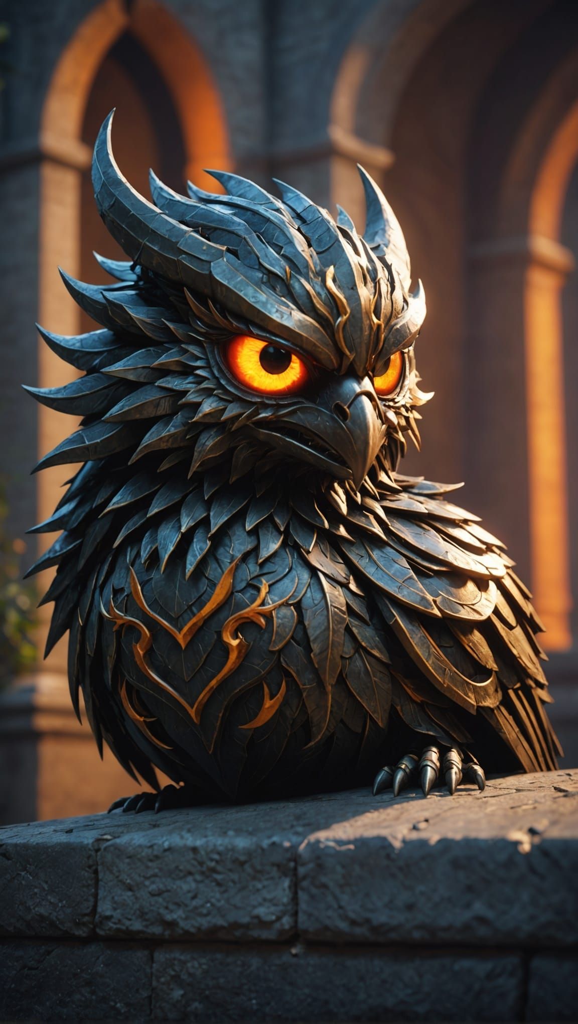 Majestic Phoenix in 3D Unreal Engine Style