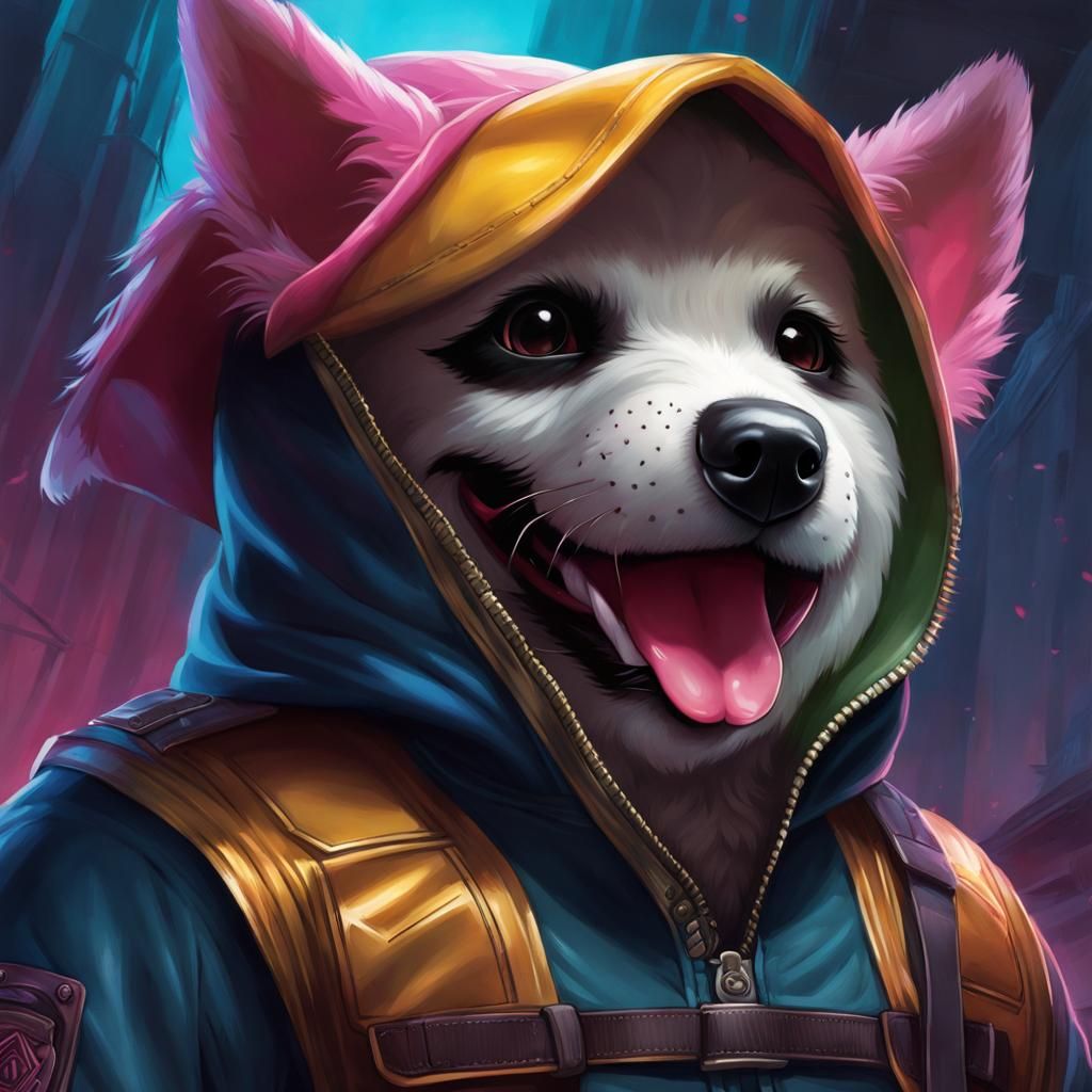 Kawaii Jason Voorhees in Colorful Fantasy Style