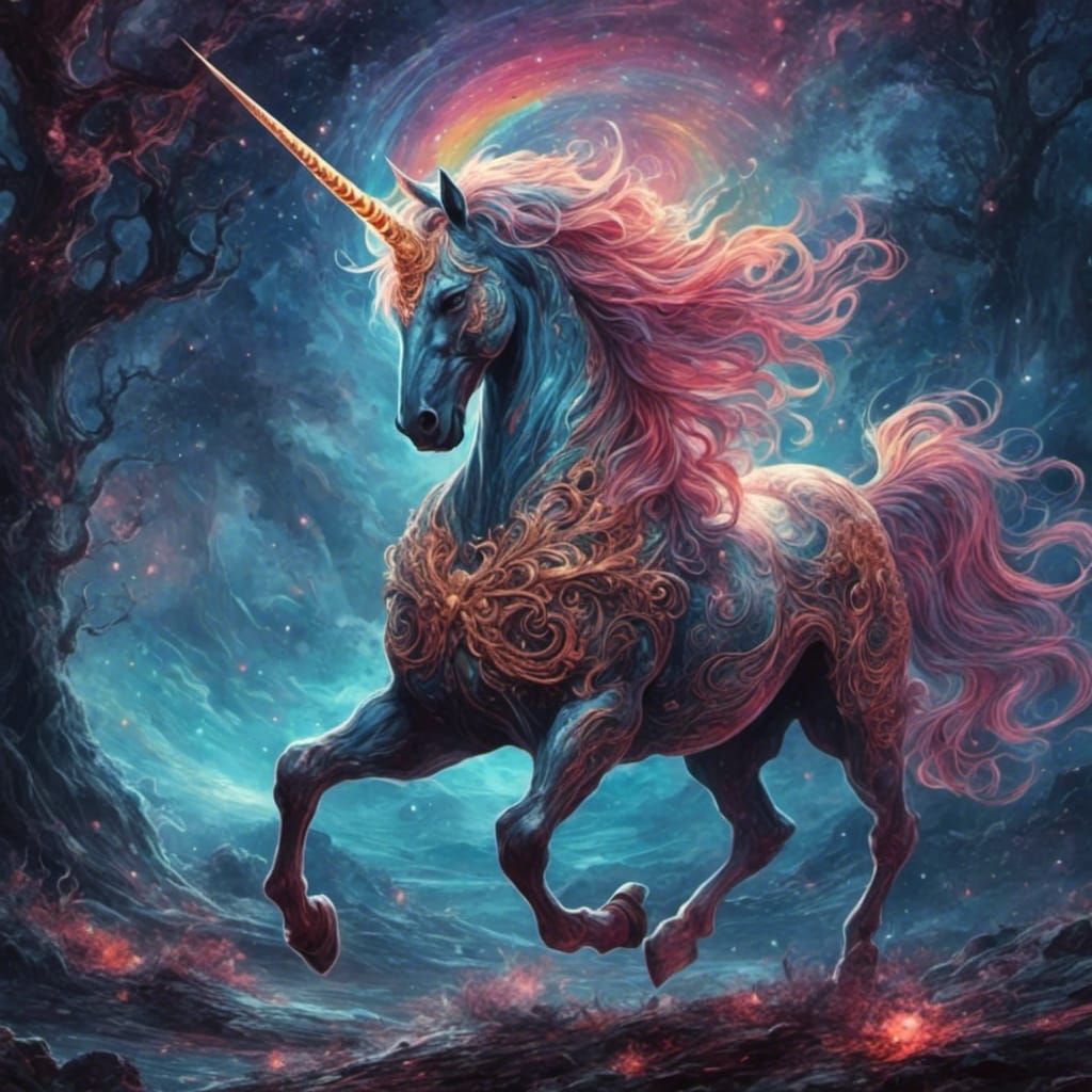 Cursed Celestial Unicorn: LoRA Model Art