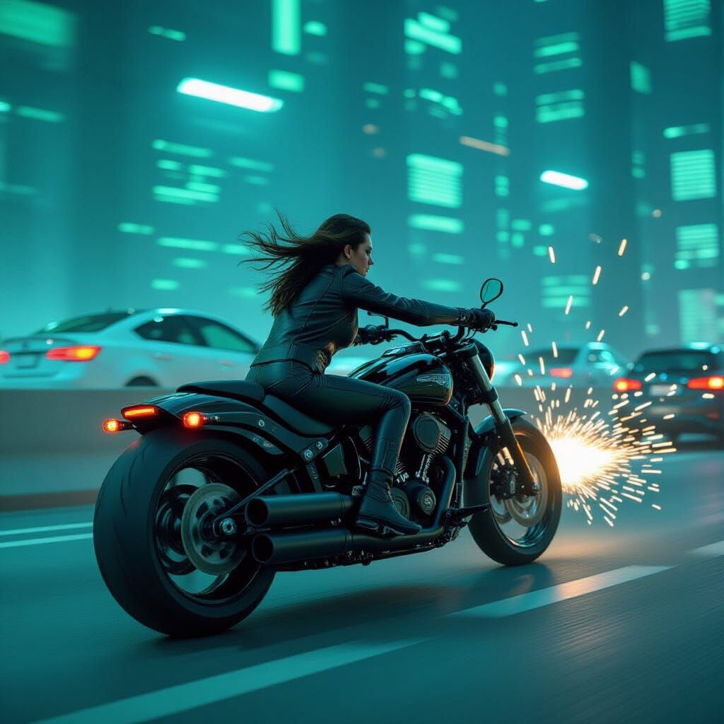 Trinity – Highway Motorcycle Escape (Matrix Reloaded, 2003)
...