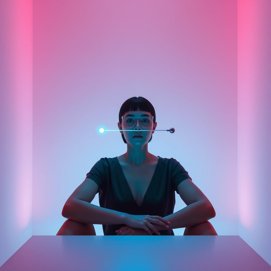 Tranquil Eye Movement Reprogramming in Futuristic Serenity