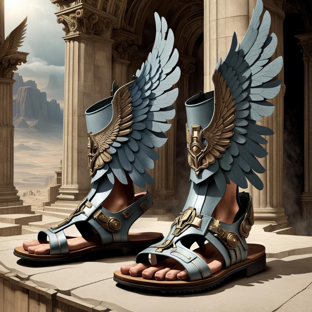 Winged Sandals Matte Painting: Software Prophecy