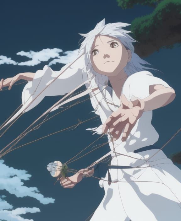 Puppetry Art in Studio Ghibli Anime Style