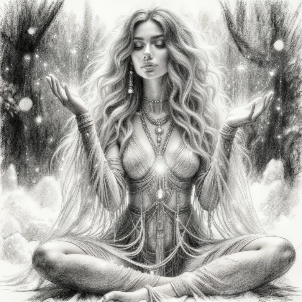 Monochromatic Charcoal Brush Strokes