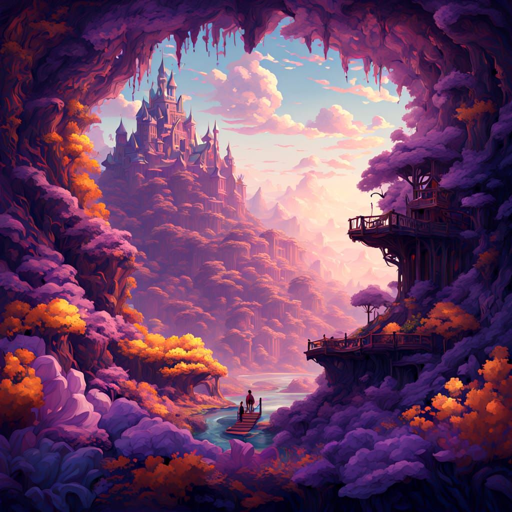 Ethereal Fractal Tapestry in Dark Fantasy Style