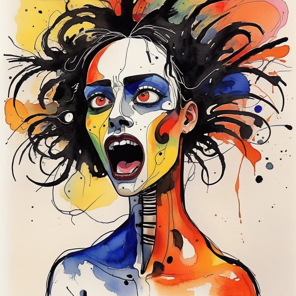 Munch’s Scream by ~Miró