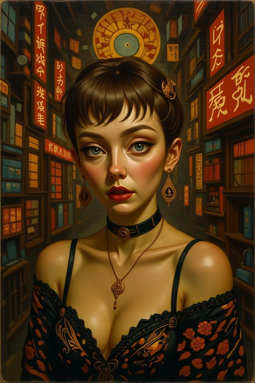 Oil Painting Portrait in Dutch Master Lighting