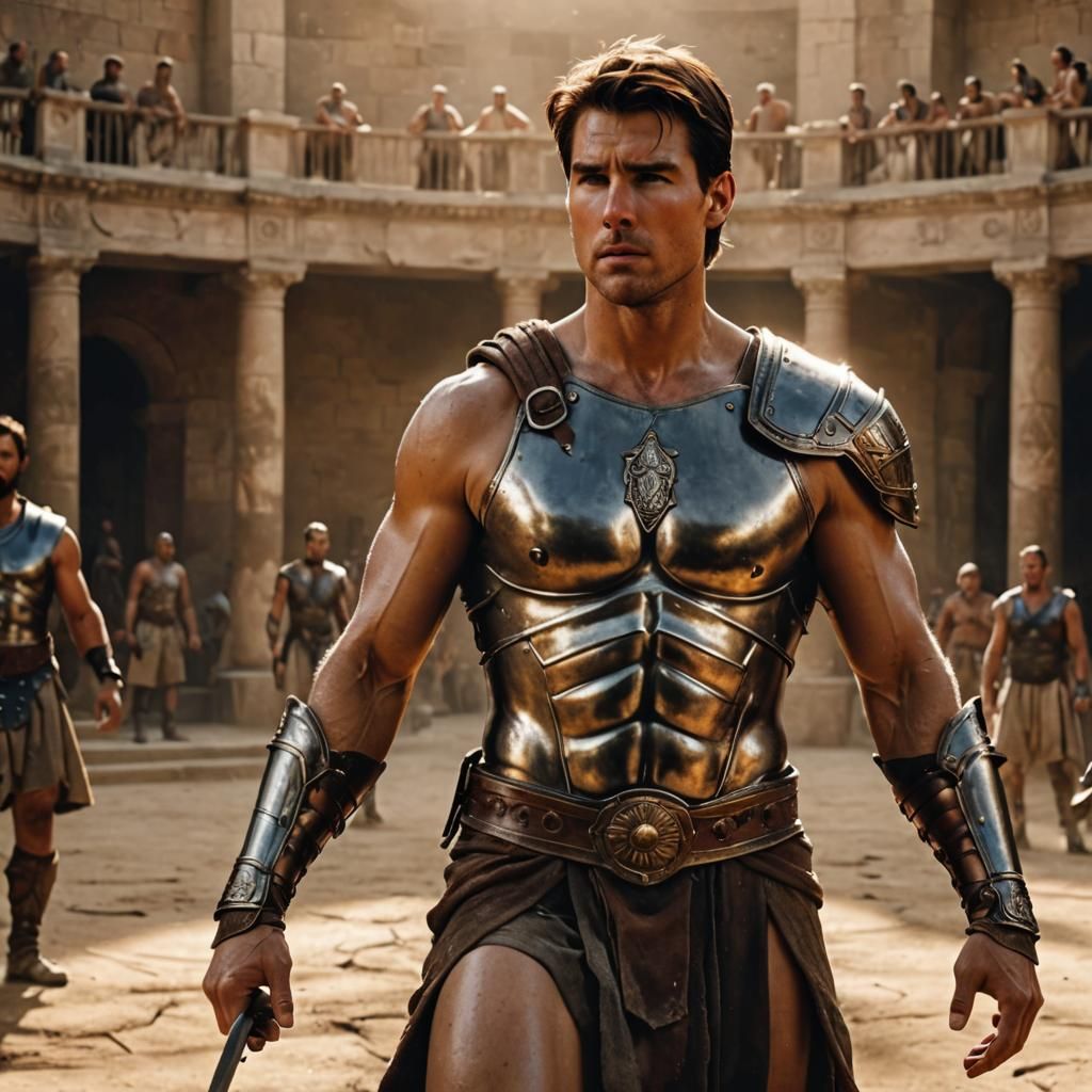 Tom Cruise as a gladiator