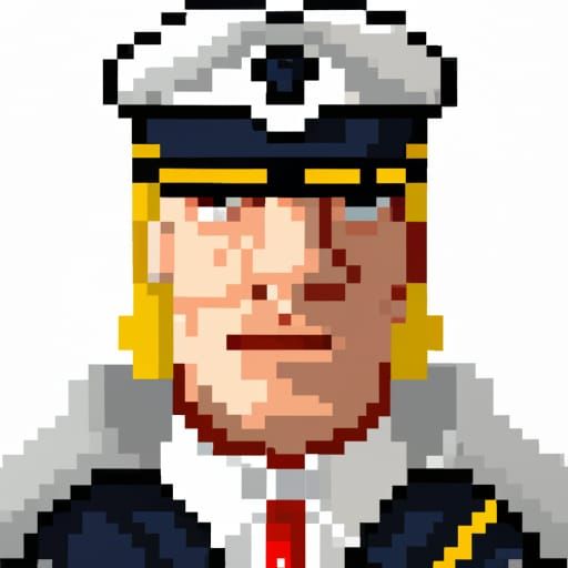 Nordic Soldier Pixel Art Portrait