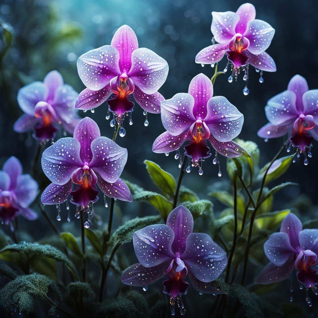 Ethereal Fantasy Plant in Soft, Glowing Light