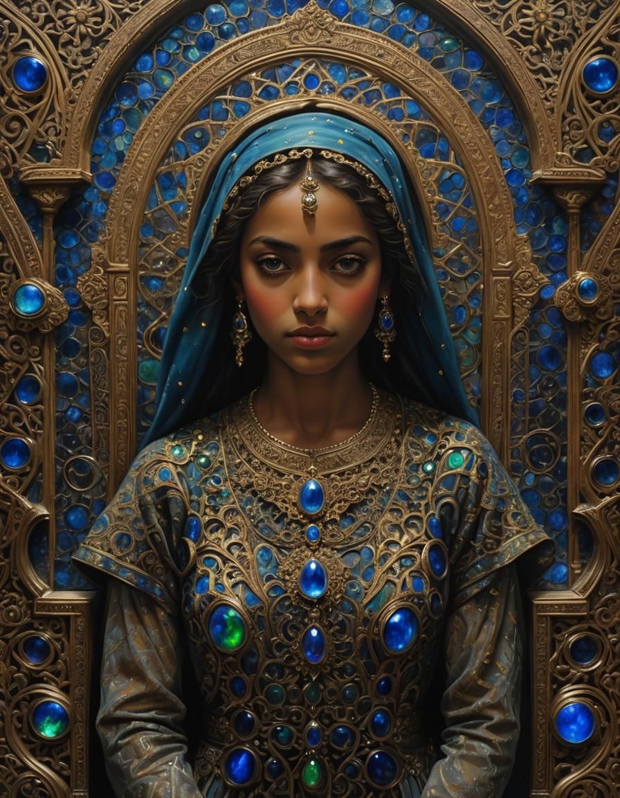 Ethereal Opal Oil Painting Inspired by Tárrega