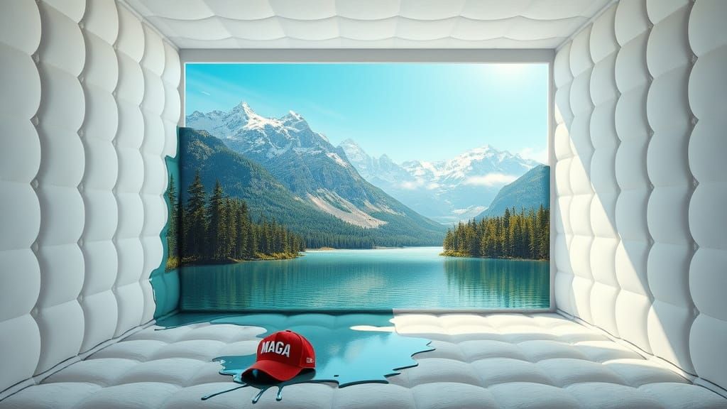 Surreal Canadian Landscape in a Padded Cell