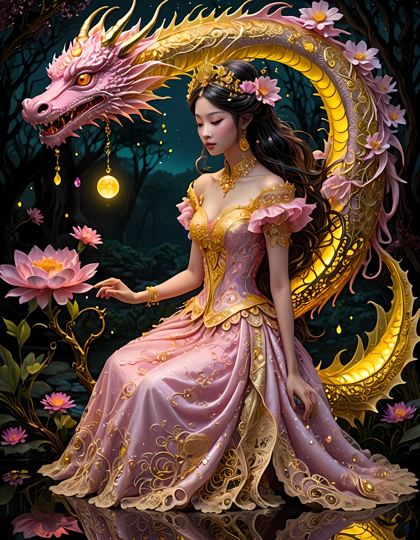 Geisha Dragon Goddess