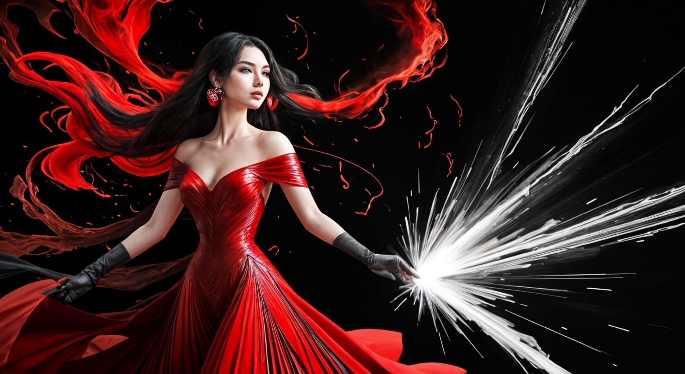 Determined Figure Walks Against Geometric Flames