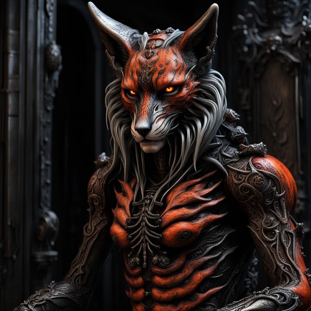Undead Hybrid Fox Tiger: Gothic Mephistopheles