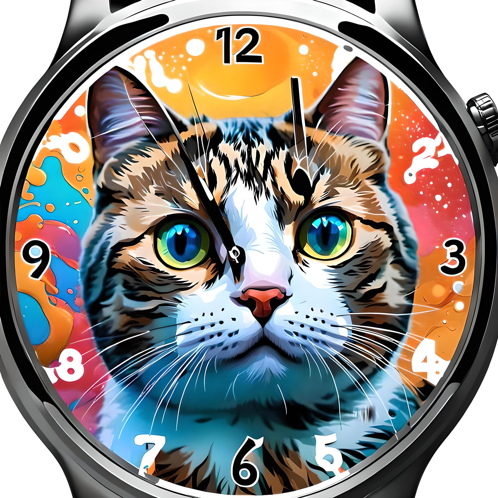 Hyperrealistic Cat Smartwatch Concept Art