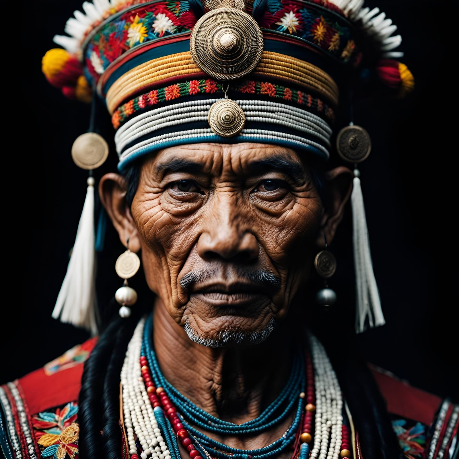 Cambodian Costume with Intricate Embroidery