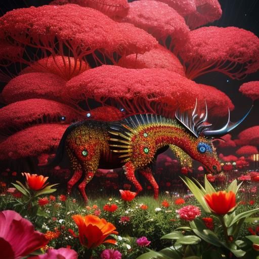 Surreal Renaissance Glamour in 3D