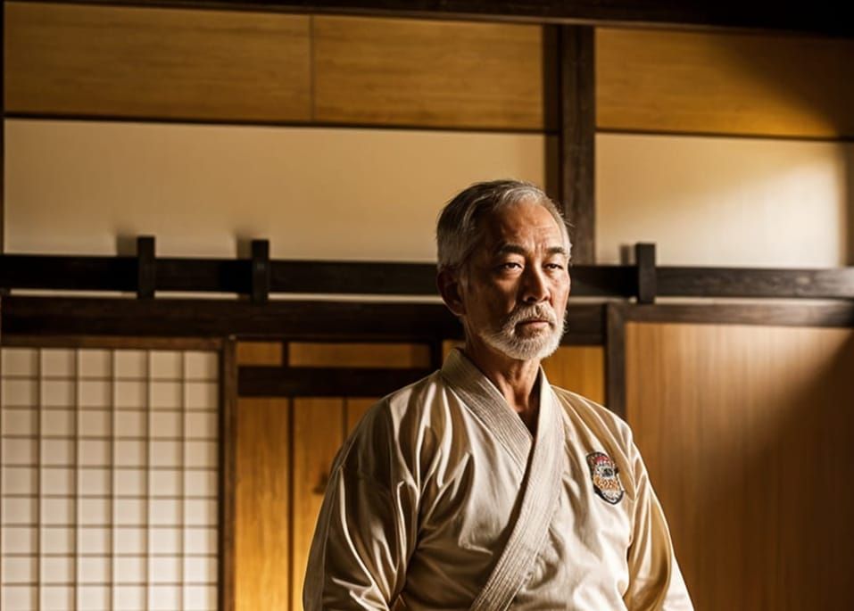 Wise Martial Arts Teacher Portrait
