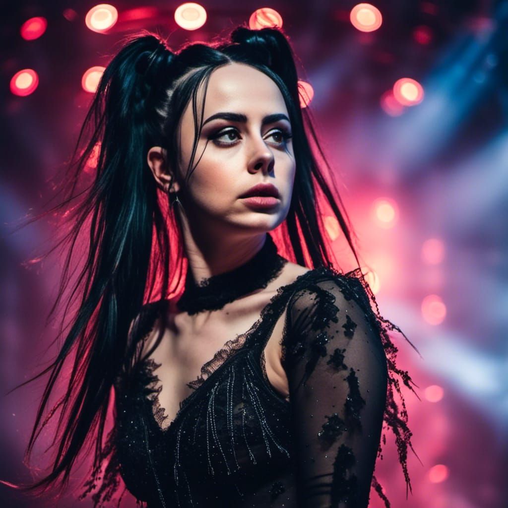 Petite Trans Singer Performing on Stage, Ethereal Eurovision