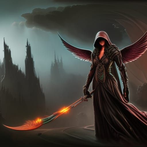 The Angel of Death: Detailed Matte Painting