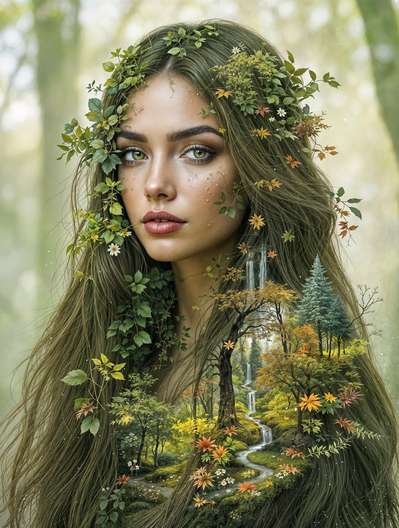 Dryad's Tresses: A Harmonious Blend of Nature