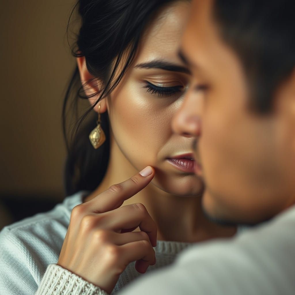 A Woman's Contemplative Moment