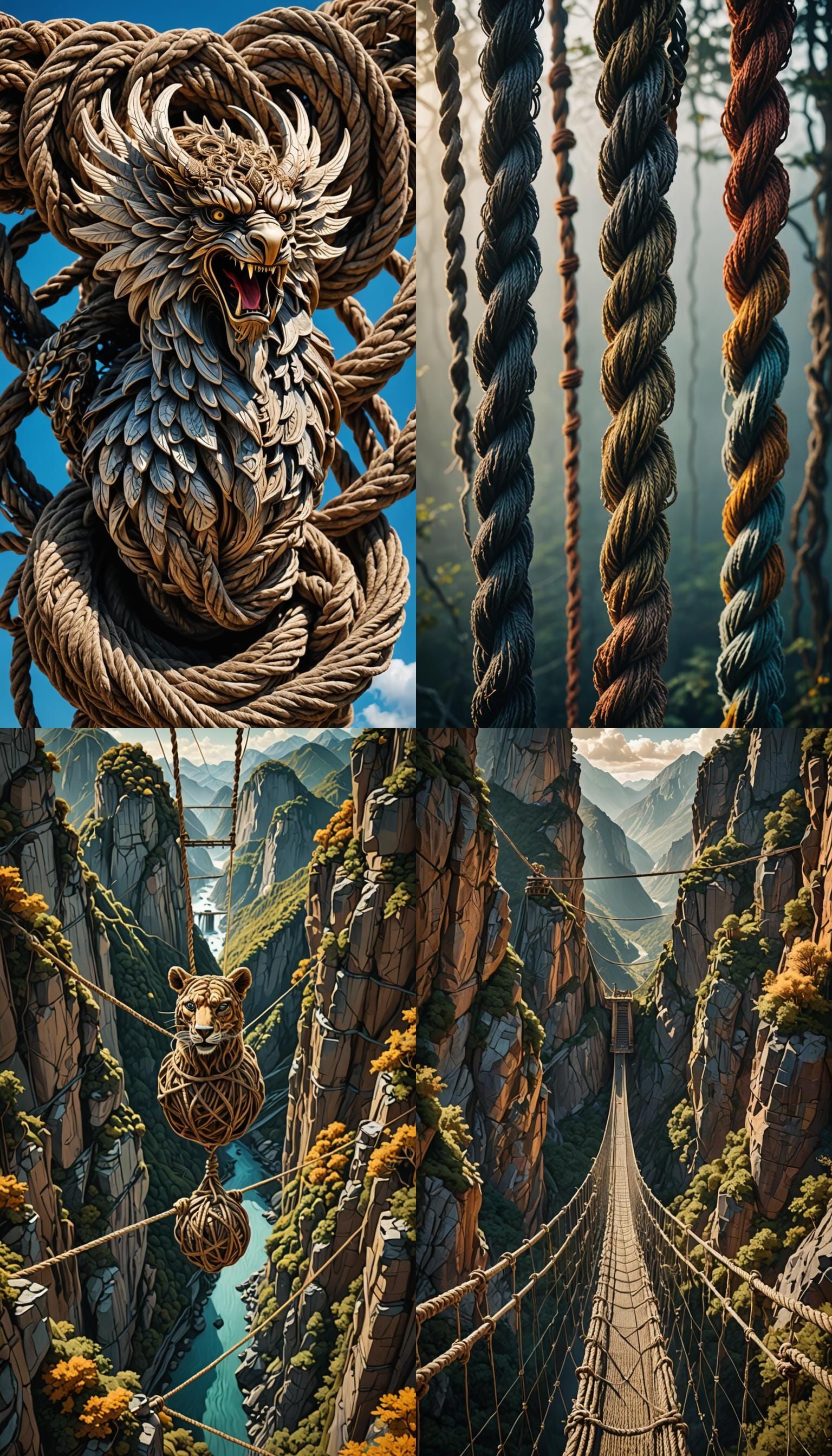 Fantastic Rope Art and Architecture: Impossible Structures